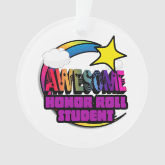 Ornamento Atirar em Star Rainbow Aluno Adorável Roll Honor