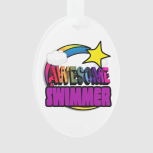 Ornamento Atirar em Star Rainbow Incrível Swimmer