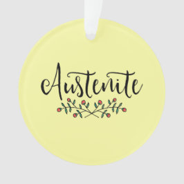 Ornamento Austenite Floral Amarelo