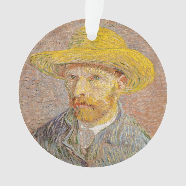 Ornamento Autorretrato impressionista de Vincent Van Gogh (Frente)