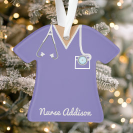 Ornamento Aventais Personalizados Roxos para Enfermeiras
