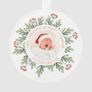 Ornamento Avô, Avô de Natal, nomes de fotos