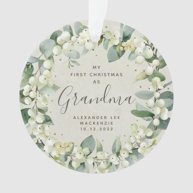 Ornamento Avô de Natal/Foto Relativa (Frente)