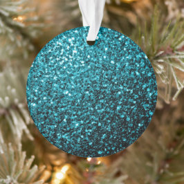 Ornamento Azul aqua brilhante brilho falso lantejoulas