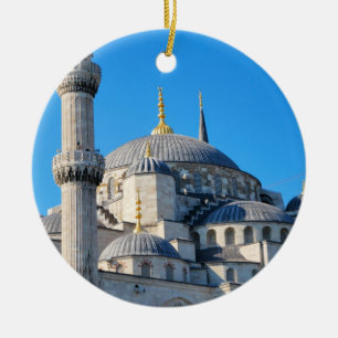 Ornamento azul da mesquita