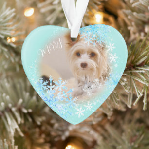 Ornamento Azul de Natal Pet Dog