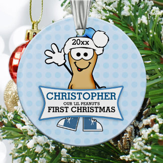 Ornamento Azul Lil Peanut Baby's 1rua Natal