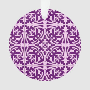 Ornamento Azulejo marroquino - roxo e orquídea