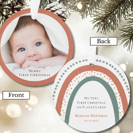 Ornamento Baby's First Christmas Photo Keepsake Ornament