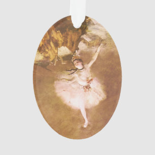 Ornamento Balé Dancer Degas Star Painting
