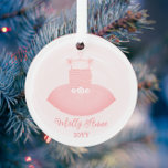Ornamento Ballerina Pink Balé Tutu Keepsnatal<br><div class="desc">Este design de manutenção apresenta um doce tutu em rosa. Perfeito para um novo presente de bebê ou presente de Natal para os novos pais ou avós! Os produtos de coordenação estarão disponíveis no nosso compro. Entre em contato conosco se precisar deste design aplicado a um produto específico para criar...</div>