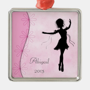 Ornamento Ballerina Silhouette Personalizado