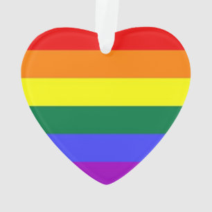 Ornamento Bandeira do Orgulho Arco-Íris LGBT Lésbica gay