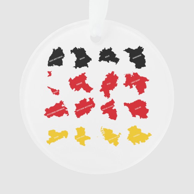 Ornamento Bandeira dos Estados Alemães (Frente)
