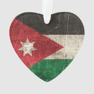 Ornamento Bandeira envelhecida e riscada do vintage de