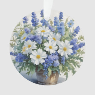 Ornamento Bando de Flores de Aquarela Elegante