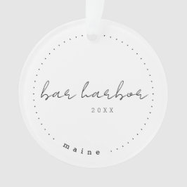 Ornamento Bar Harbour Maine ME Viagem dos Estados Unidos Sim