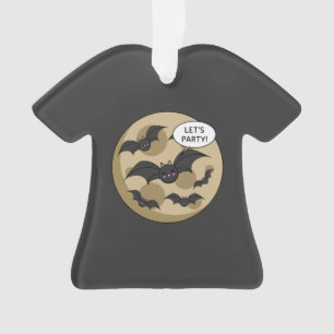 Ornamento Bats com festa na lua cheia
