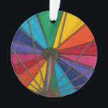 Ornamento Beach Umbrella<br><div class="desc">A vista perfeita de um guarda-chuva de praia...  da cadeira de praia...  na praia! Personalize para a casa de praia com o texto "A vida é melhor na praia" ou uma legenda de estilo de vida abandonado. ou mude o tema para um sentimento social mais inclusivo.</div>