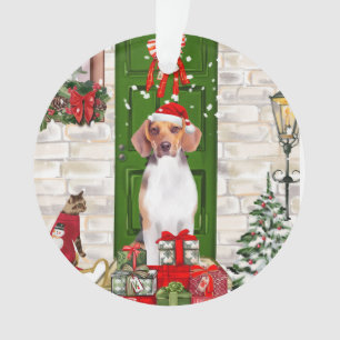 Ornamento Beagle Dog Natal