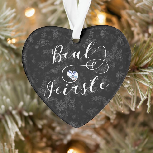 Ornamento Béal Feirste Flag Heart, Belfast (Árvore)