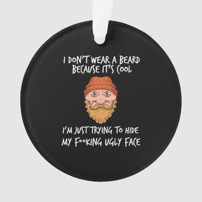 Ornamento Beard É Legal (Frente)