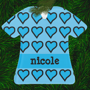 Ornamento Bebê Blue Hearts