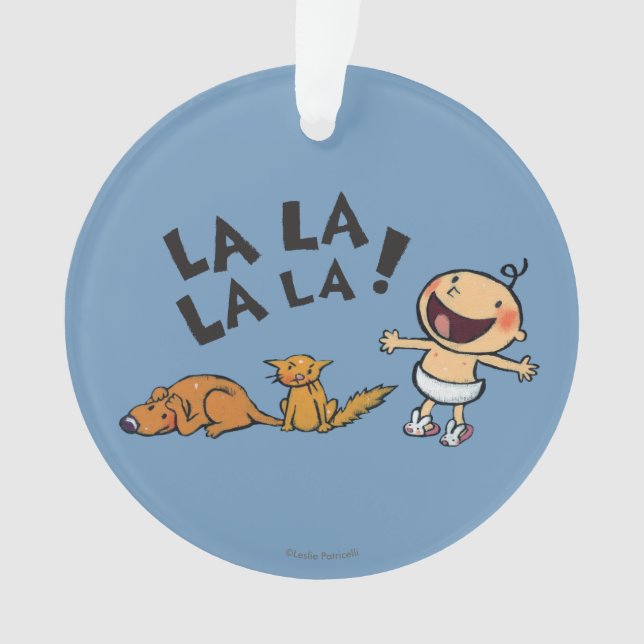 Ornamento Bebê de canto de Leslie Patricelli com (Frente)