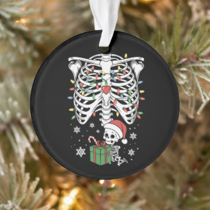 Ornamento Bebê Esqueleto Fofo Natal Maternidade Mamãe Gravid