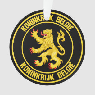 Ornamento Bélgica Round Emblem