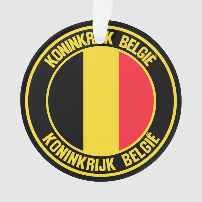 Ornamento Bélgica Round Emblem (Frente)