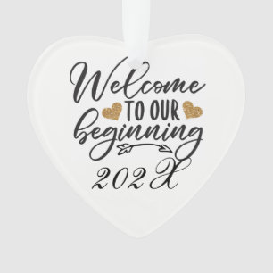 Ornamento Bem-Vindo Ao Nosso Começo Ano