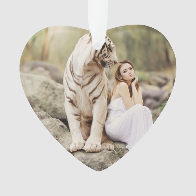 Ornamento Bengal Tiger e Lady (Frente)