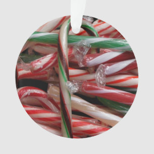 Ornamento Bengalas de Natal com Menta de Chocolate Festivo