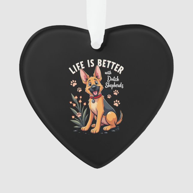 Ornamento Best life with Dutch Shepherd Tank Top (Frente)