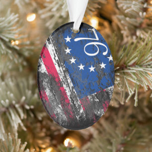 Ornamento Betsy Ross Flag 1776 Patriótico 4 de julho