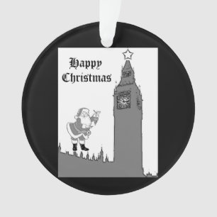 Ornamento Big Ben Vintage Papais noeis Londres