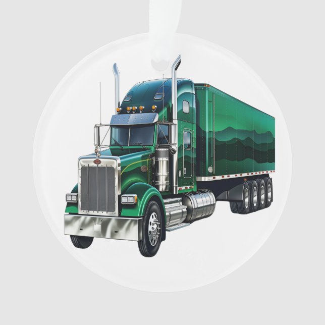 Ornamento Big Rig Semi Truck (Frente)