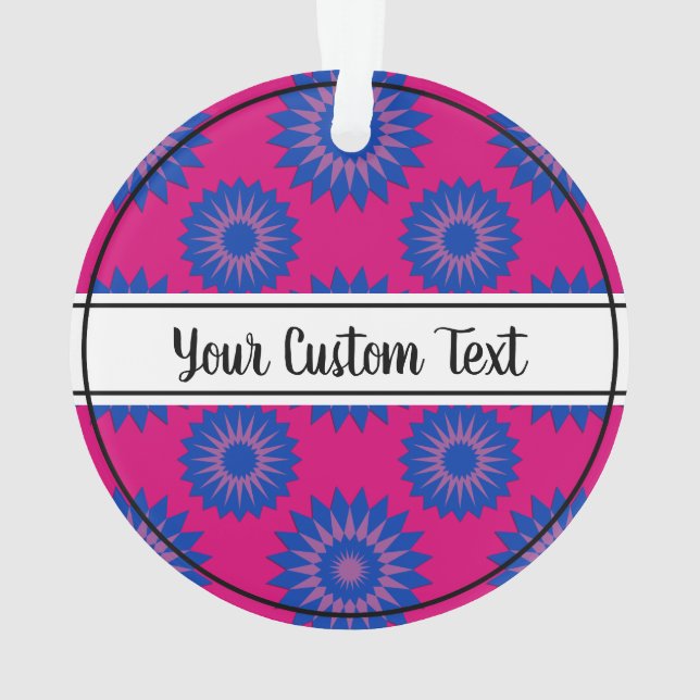 Ornamento Bisexuality pride pink flower pattern (Verso)