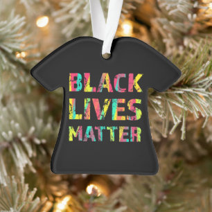 Ornamento Black Lives Matter Painting 01 Assume Uma Posiçã