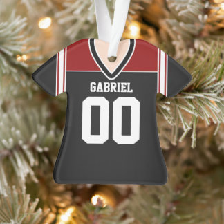 Ornamento Black/Red/White Football Jersey