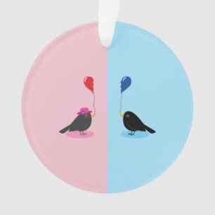Ornamento Blackbird Encontrando Sua Outra Metade