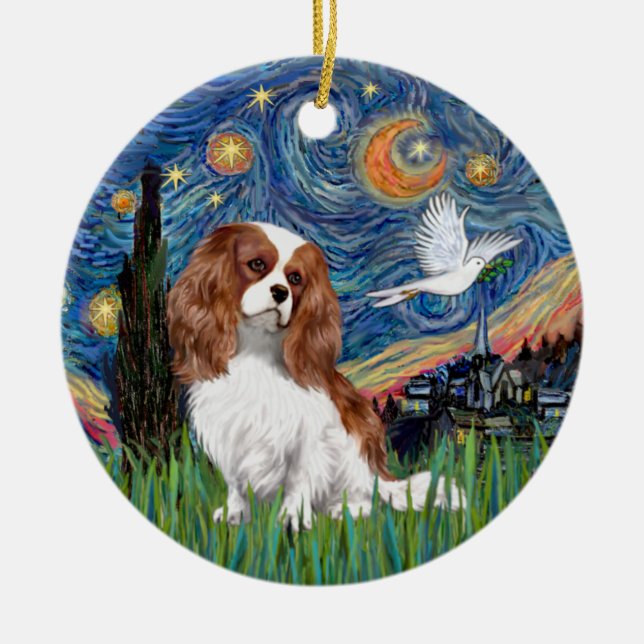 Ornamento Blenheim Cavalier King Charles Spaniel (Frente)