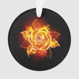 Ornamento Blooming Fire Rosa
