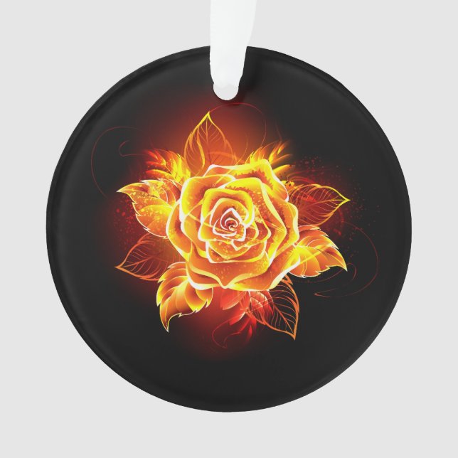 Ornamento Blooming Fire Rosa (Frente)