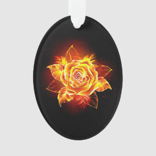 Ornamento Blooming Fire Rosa