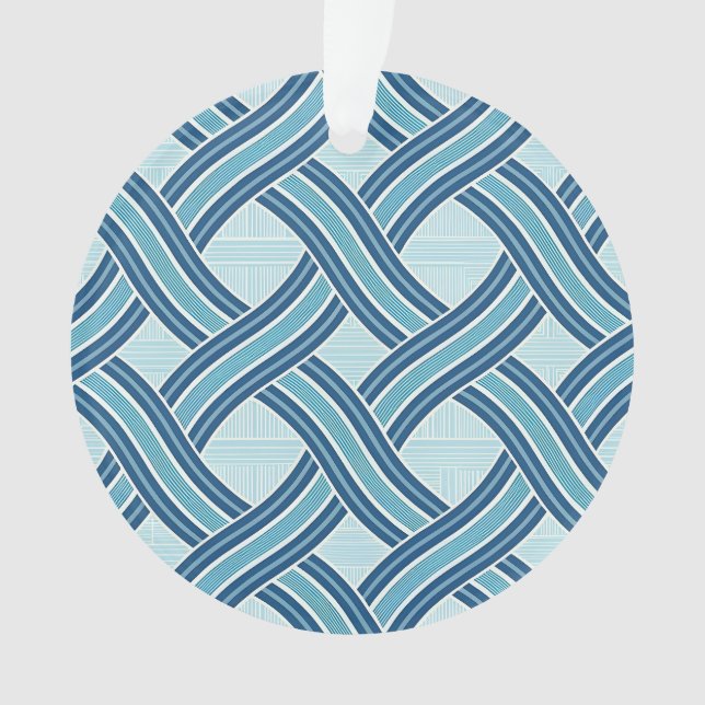 Ornamento Blue Lines Pattern (Frente)