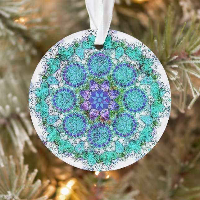 Ornamento Blue Mandala (Árvore)