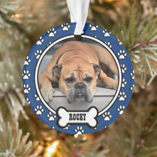 Ornamento Blue|White Family Pet Memorial Frame Acrylic
