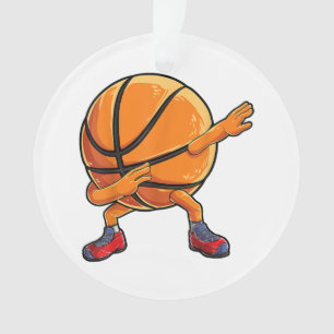 Ornamento Bola de Basquete Brincadeira Homens Engraçados Mul